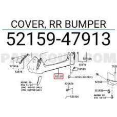 Кузов Бампер задній Prius 16-18 XW нова 5215947913 TOYOTA Toyota(р)