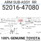 Кузов Клик підсилювача заднього бампера LH XW нова 5201647080 TOYOTA Toyota(р)
