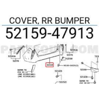 Кузов Бампер задній Prius 16-18 XW нова 5215947913 GK parts Toyota(р)