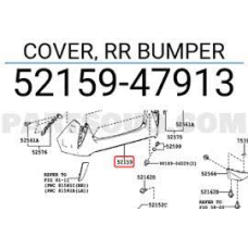 Кузов Бампер задній Prius 16-18 XW нова 5215947913 GK parts Toyota(р)