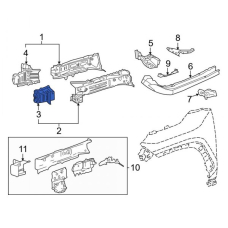 Кузов Кронштейн лонжерона переднього LH Camry 18- XV70 нова 5701433010 GK parts Toyota(р)