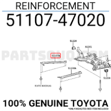 Кузов REINFORCEMENT ASSY, BODY PANEL
l XW нова 5110747020 TOYOTA Toyota(р)