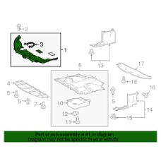 Кузов Накладка рамки радіатора Prius XW нова 5328947072 GK parts Toyota(р)