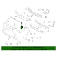 Кузов Кріплення переднього бампера 2020-2022 LH Corolla xV50 нова 1656337040 GK parts Toyota(р)