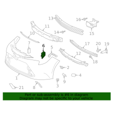 Кузов Кріплення переднього бампера 2020-2022 LH Corolla xV50 нова 1656337040 GK parts Toyota(р)