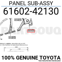 Кузов Крило заднє праве Panel Sub-Assembly, QUAR LH 2019-202 RAV4 нова 6160242130 TOYOTA Toyota(р)