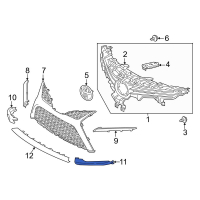 Кузов Губа переднього бампера LH Camry 21- XV70 нова 5312406250 GK parts Toyota(р)