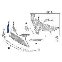Кузов Накладка бампера переднього під фарой RH Camry  21- XV70 нова 5271206200 GK parts Toyota(р)