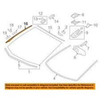 Кузов Молдинг накладка лобового скла 2016-2022 RH XW нова 7553547020 TOYOTA Toyota(р)