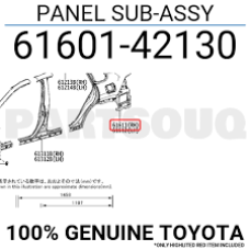 Кузов Крило заднє праве Panel original new , QUAR RH 2019-202 RAV4 нова 6160142130 TOYOTA Toyota(р)