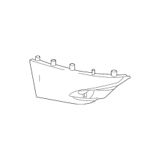 Кузов Накладка заднього бампера бокова  RH для Prius 2016-2019 XW нова 5256547901 GK parts Toyota(р)
