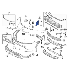 Кузов Кріплення на двері GARNISH(LH),REAR DOOR XW нова 5253847010 TOYOTA Toyota(р)