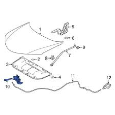 Кузов Замок капота 2014-2017  RAV4 rav4 нова 5351042100 TOYOTA Toyota(р)