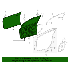 Кузов Двері передня LH XW нова 6700247163 TOYOTA Toyota(р)