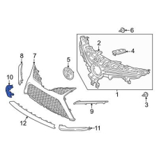 Кузов Губа переднього бампера RH Camry 21- XV70 нова 5312306150 GK parts Toyota(р)