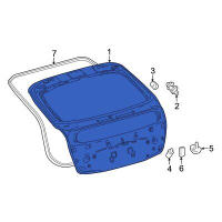 Кузов Багажник 2015-2022 PANEL SUB-ASSY, BACK XW нова 6700547550 TOYOTA Toyota(р)