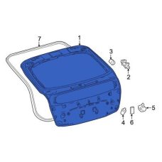 Кузов Багажник 2015-2022 PANEL SUB-ASSY, BACK XW нова 6700547550 TOYOTA Toyota(р)