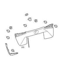 Кузов Накладка ляди Prius 2019-2022 grey XW нова 7680147170B1 TOYOTA Toyota(р)