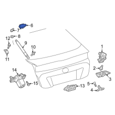 Кузов Петля двери багажника L toyota prius 2016-2022 XW нова 6881047071 TOYOTA Toyota(р)