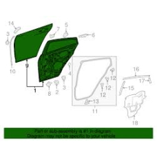 Кузов Двері задня RH XW нова 6700347211 TOYOTA Toyota(р)
