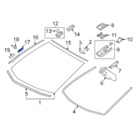 Кузов Кліпса молдинга лобового 2016-2022 XW нова 7554647010 TOYOTA Toyota(р)
