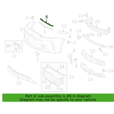 Кузов Резинка на бампер Toyota Prius 2019-2022 XW нова 5339547060 GK parts Toyota(р)