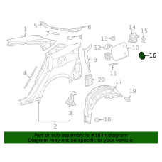 Приладдя/Двигун/Паливна система Люк паливного бака 2018-2022 fuel filler XW нова 7737847040 TOYOTA Toyota(р)