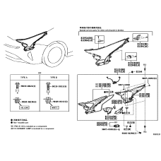 Електрика Світло Лінза 2015-2018 LH аналог head lamp lense XW нова 8117147701 GK parts Toyota(р)